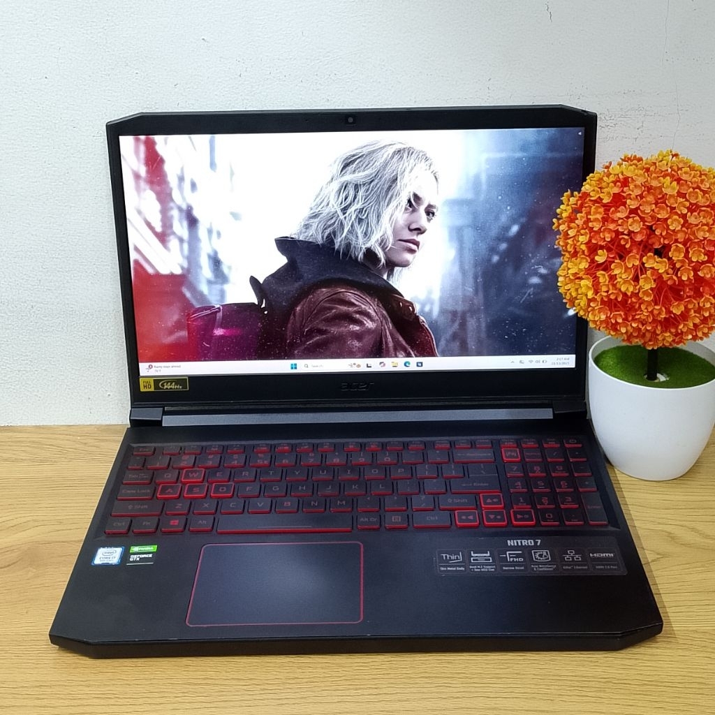 Laptop Second ACER NITRO 7 AN715-51 Intel core i7 Gen9 VGA Nvidia GeForce GTX 1660Ti