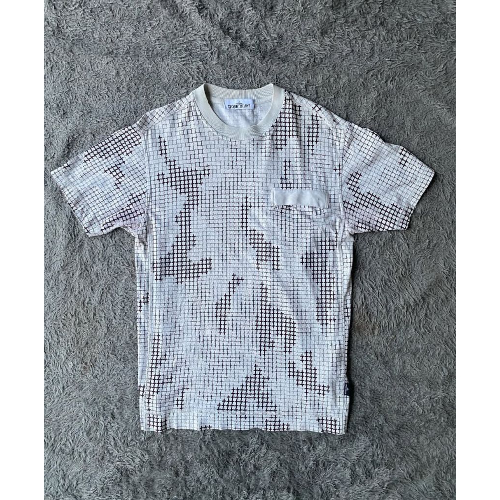 T-shirt camo grid STONE ISLAND