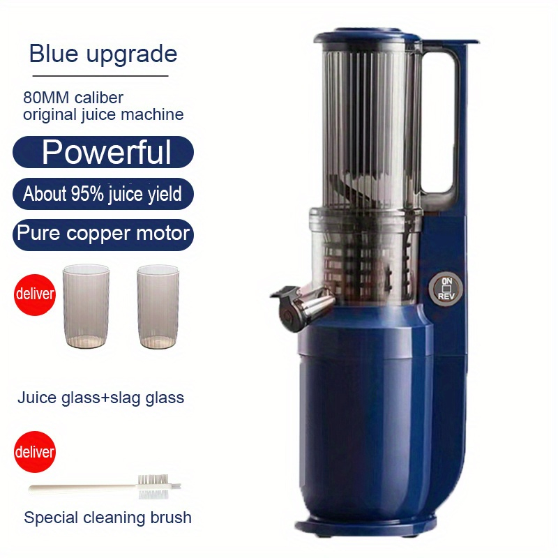 UNIG slow juicer 150W portable 82mm caliber multifungsi blender tanpa ampas bear 550ML+600ML blender