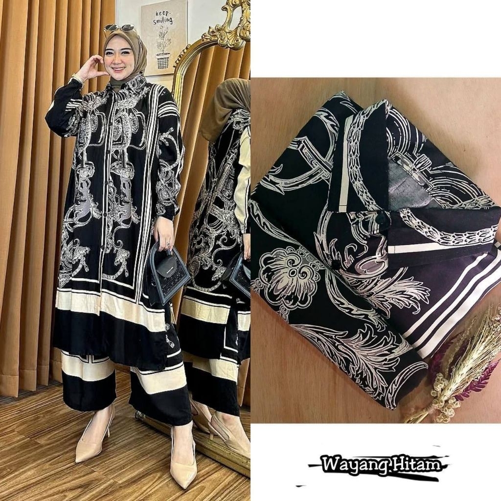 set tunik wayang / set tunik / tunik wayang / one set wayang / one set tunik