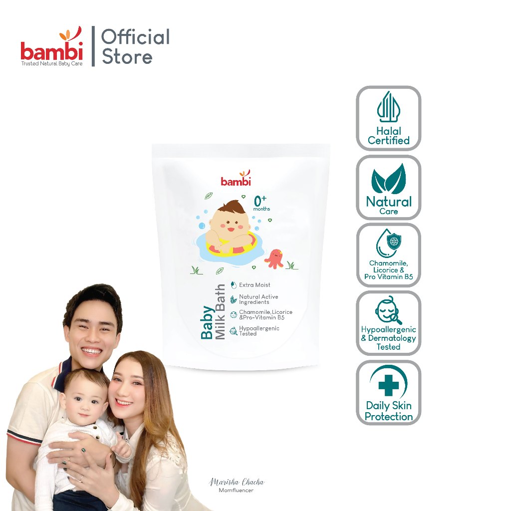 Bambi Baby Milk Bath - 300ml ( Refill )