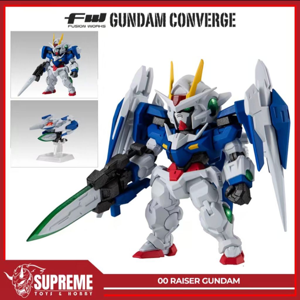 FW Gundam Converge # 28 #28 - GN-0000+GNR-010 00 Raiser ( 00 Gundam + 0 Raiser )