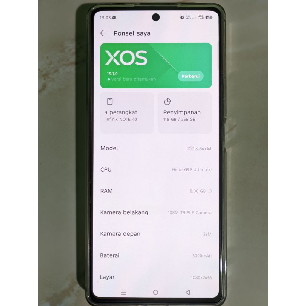 INFINIX NOTE 40 SECOND