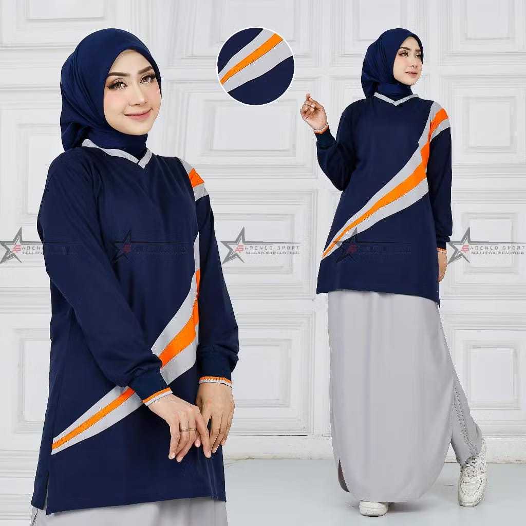 STELAN Sport Syar'i Baju Olahraga Senam Muslimah Set ROK Celana (ROCELA)