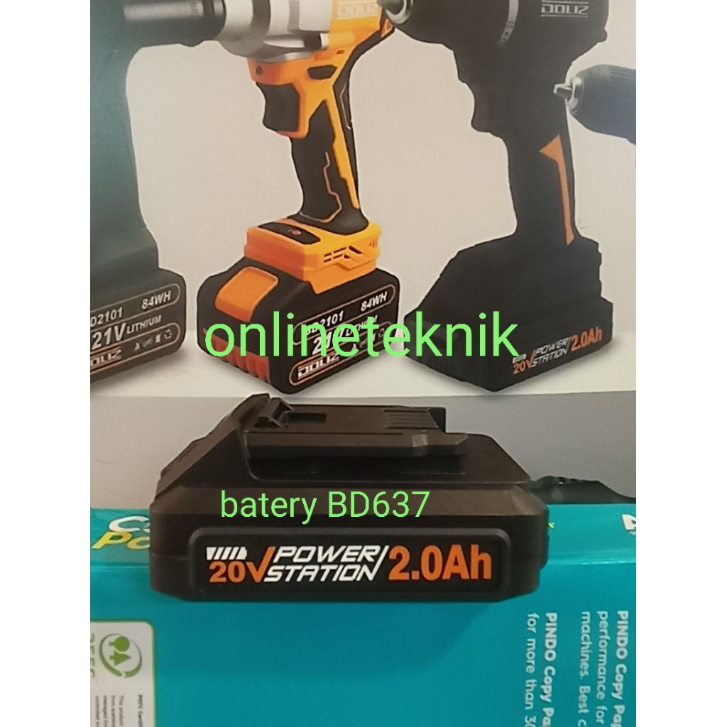 BATERY BD637 DOLIZ UNTUK MESIN BOR  DOLIZ TYPE BD637