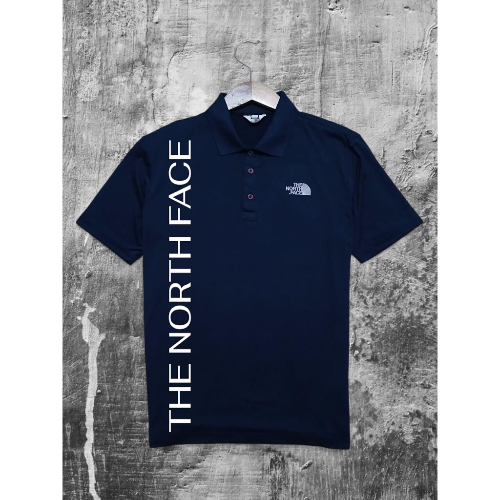 Polo T-shirt The North Face keren bahan lembut adem ngaret second preloved