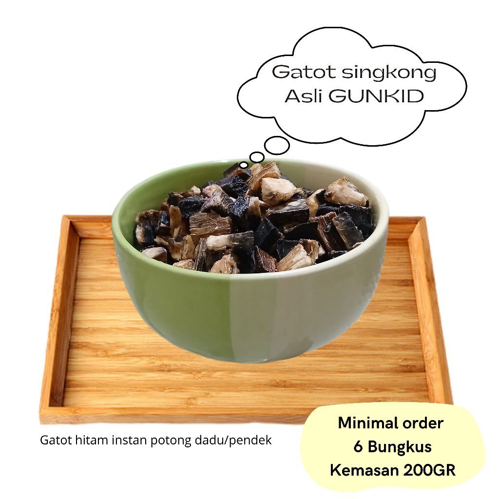200GR Gatot/Gatot instan/gatot singkong Asli Gunung kidul/Gatot instan sehat tanpa pengawet/ Makanan