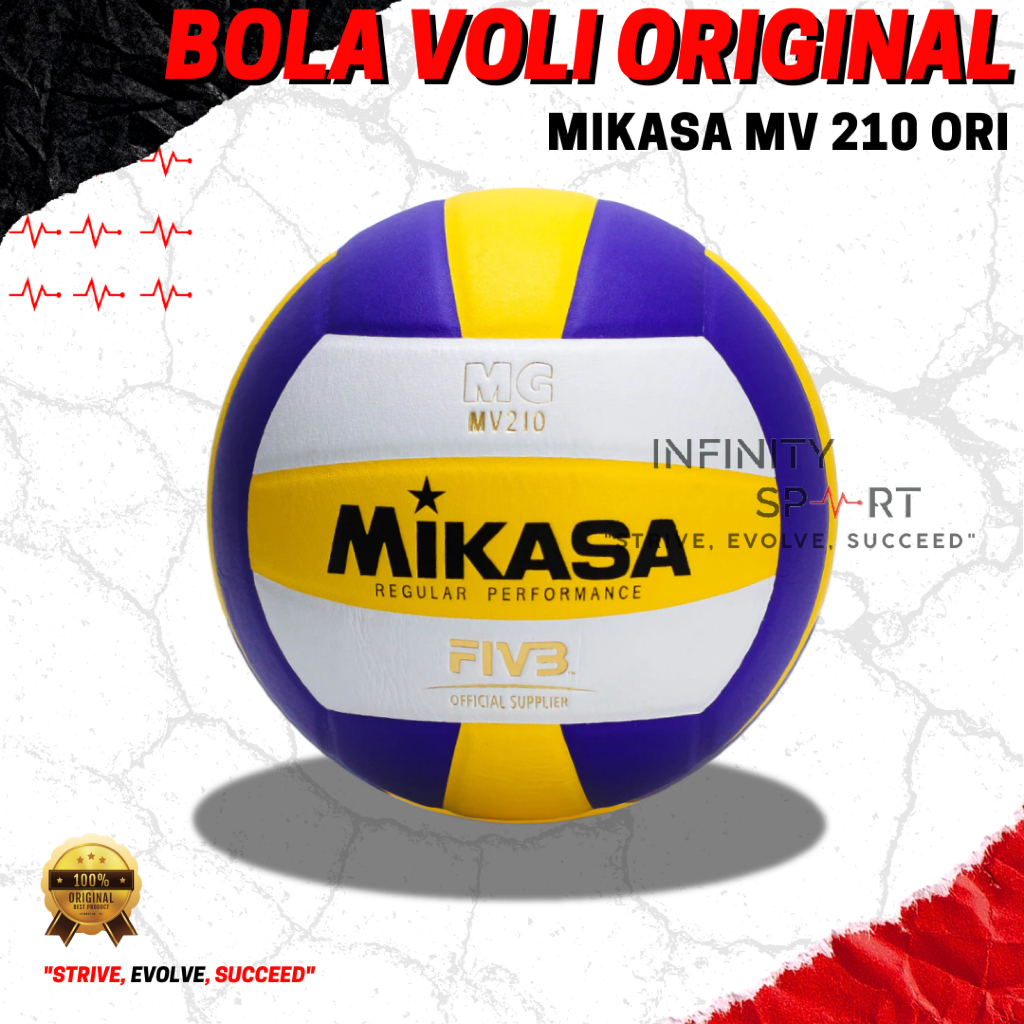 Bola Voli Mikasa MV 210 Voly Volley MV210 Original