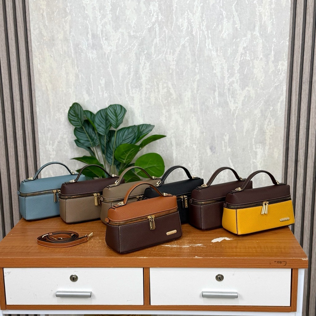 LOCOMODE DIANA MINI BAG Bahan Sintetis Kulit Jeruk