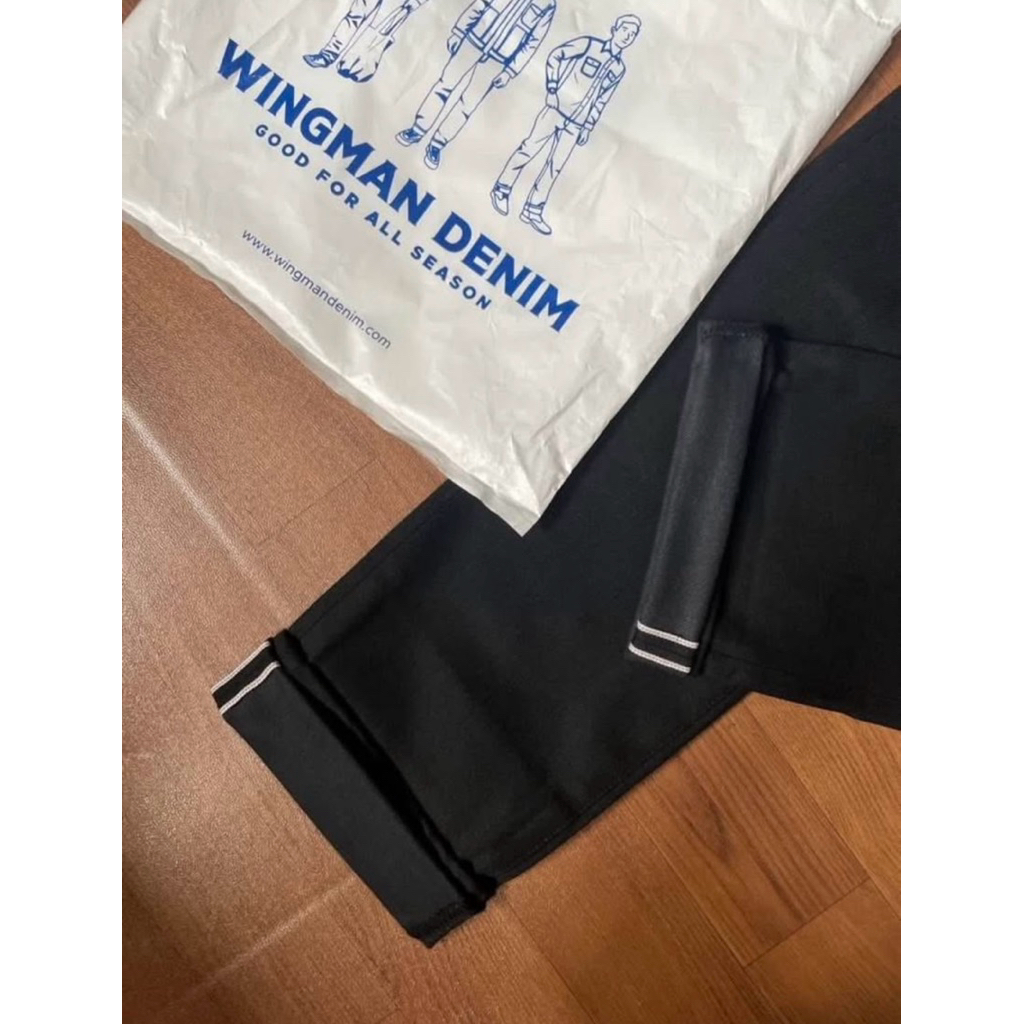 Wingman Denim Black Sanada KM-218 Selvedge
