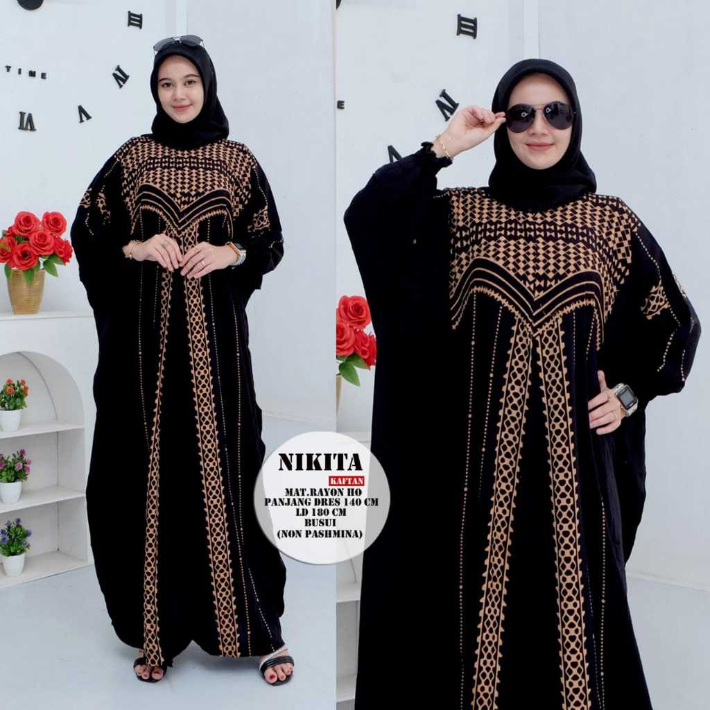 GAMIS KAFTAN - MODEL LOWO -  BAHAN RAYON  -100% KATUN - ADEM - BAJU MUSLIMAH GAMIS KUALITAS PREMIUM