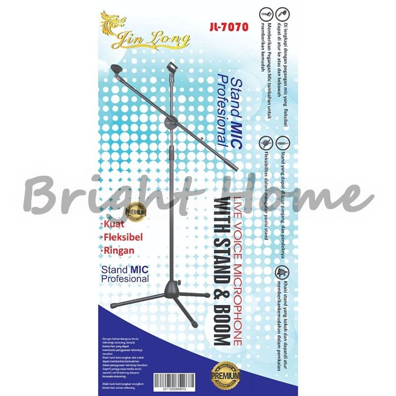 JINLONG JL7070 JL-7070 JL 7070 Tongkat Mikrofon Tripod Holder Microphone
