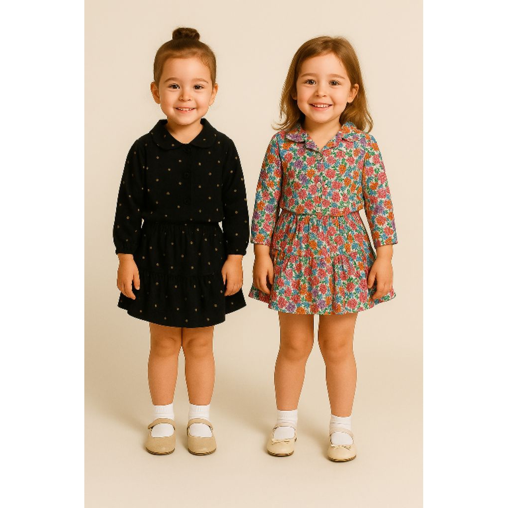 BABY.SEERA - Set Rokcel ON - Setelan Rok Celana Old Nevy