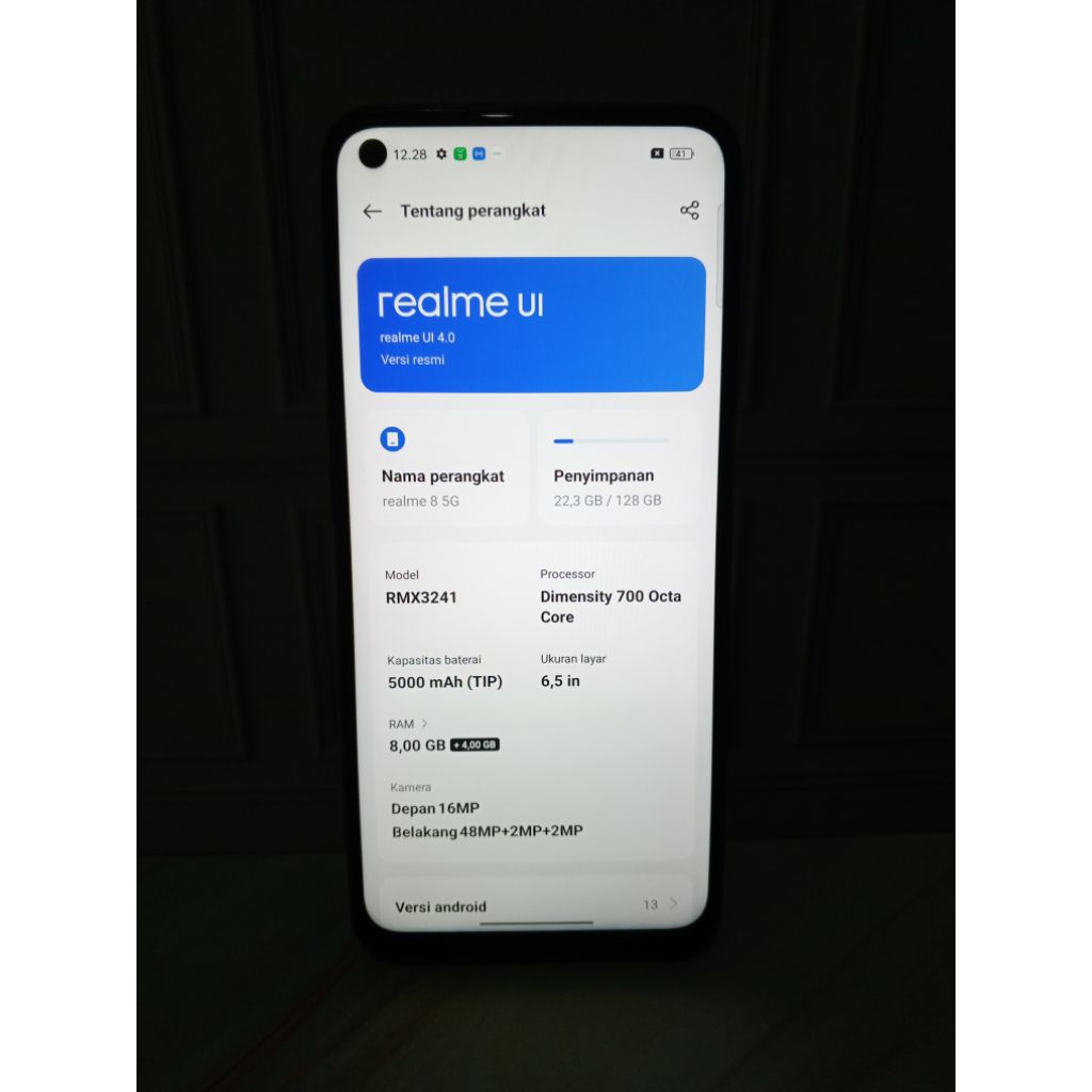 Realme 8 5G Ram 8GB 128GB Bekas Second