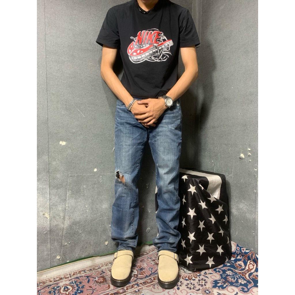 RIPPED BLUE JEANS SPAO SLIM FIT