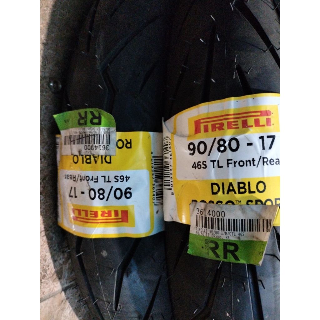 BAN PIRELLI 90/80-17 Tubeles