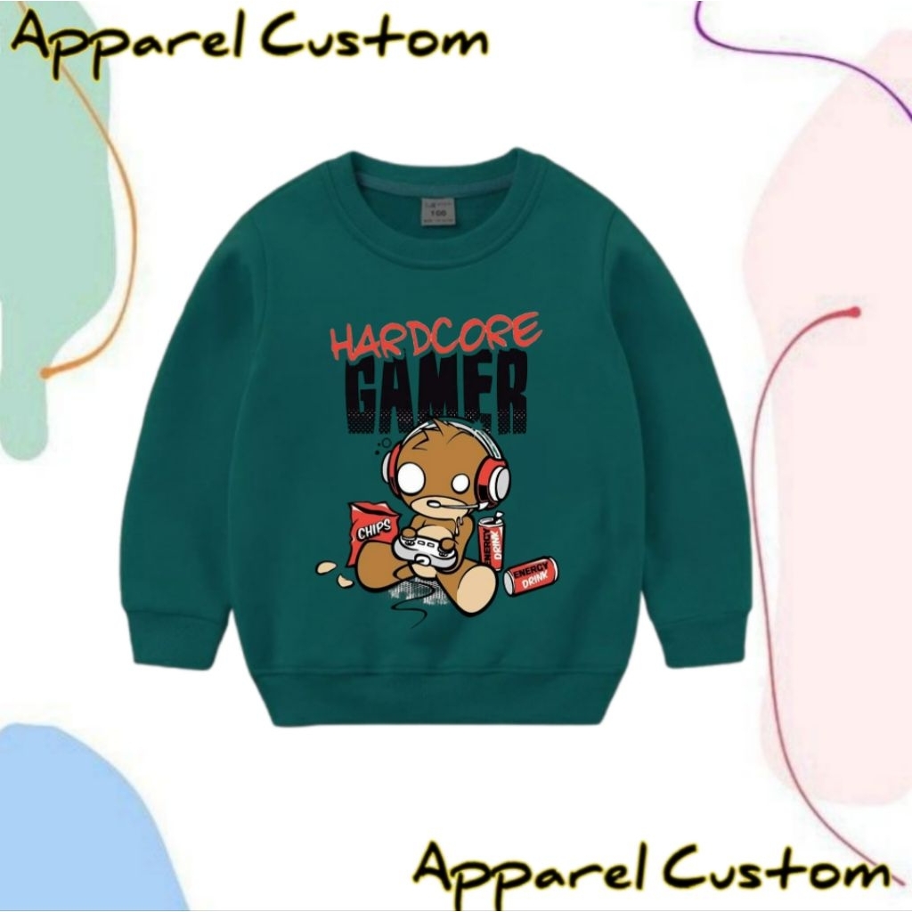 JAKET SWEATER ANAK HARDCORE GAME