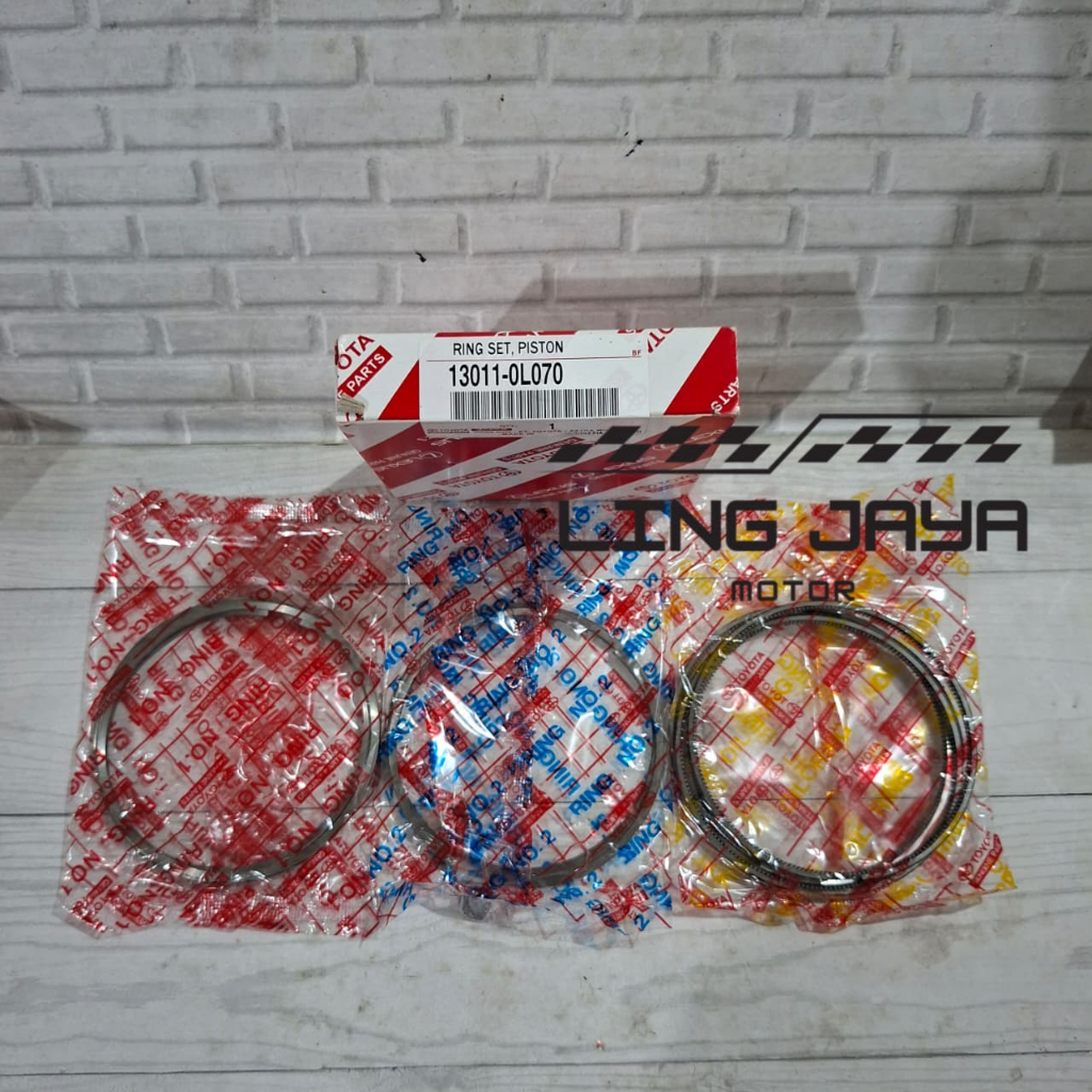 Ring Piston/Ring Seher Toyota Hilux Diesel 2.5cc/2KD STD/0.50 13011-0L070/13013-0L070