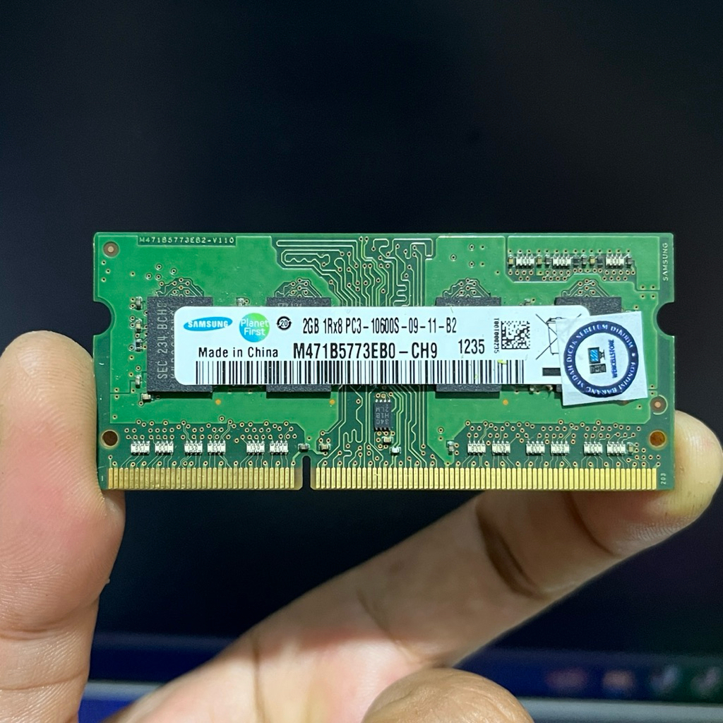RAM LAPTOP SAMSUNG 2GB 1Rx8 PC3-10600S/1333MHZ DDR3