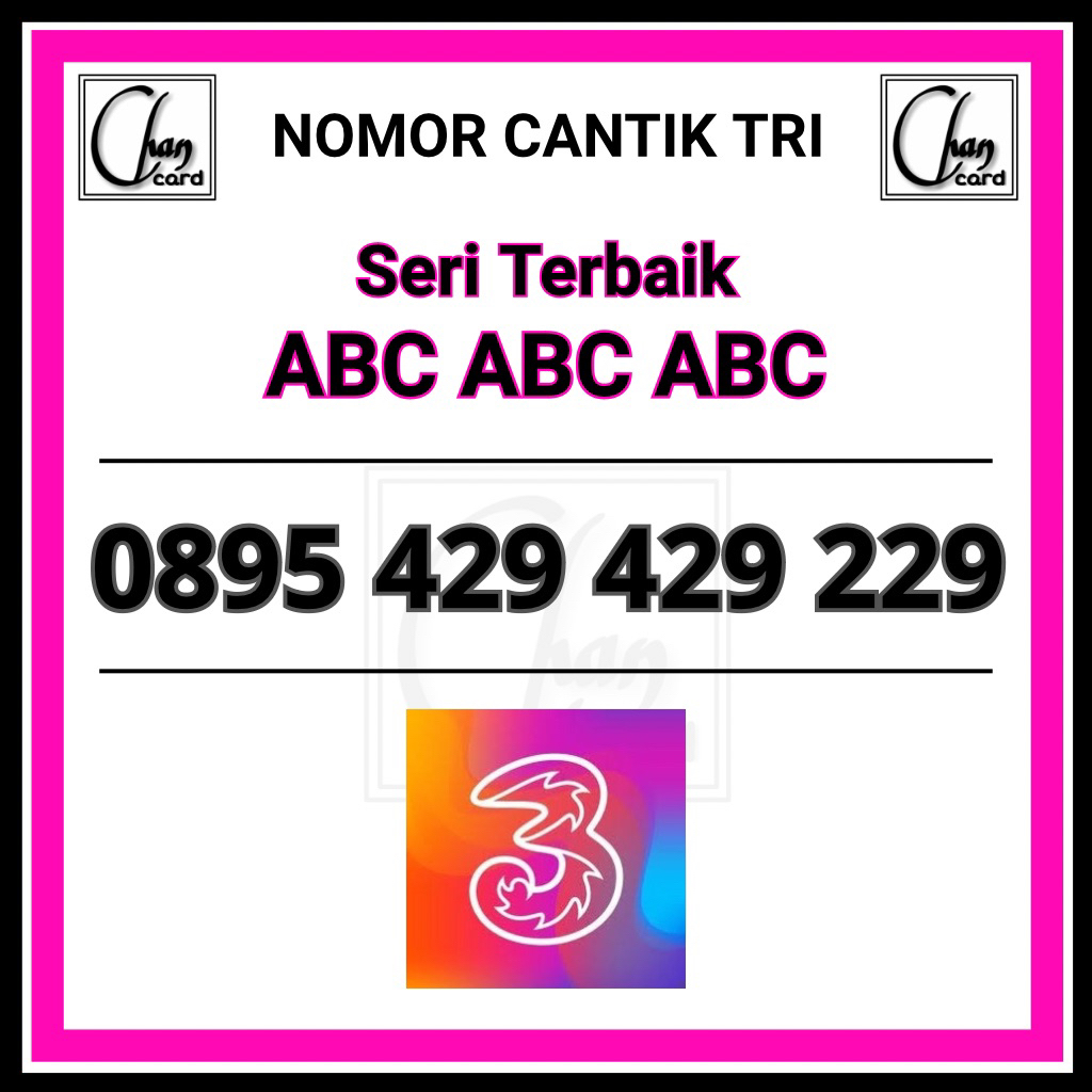 Nomor Cantik Tri Langka ABC ABC ABC Nomer Cantik 3 Nocan Three Murah Seri Terbaik Hoki Panca Hexa
