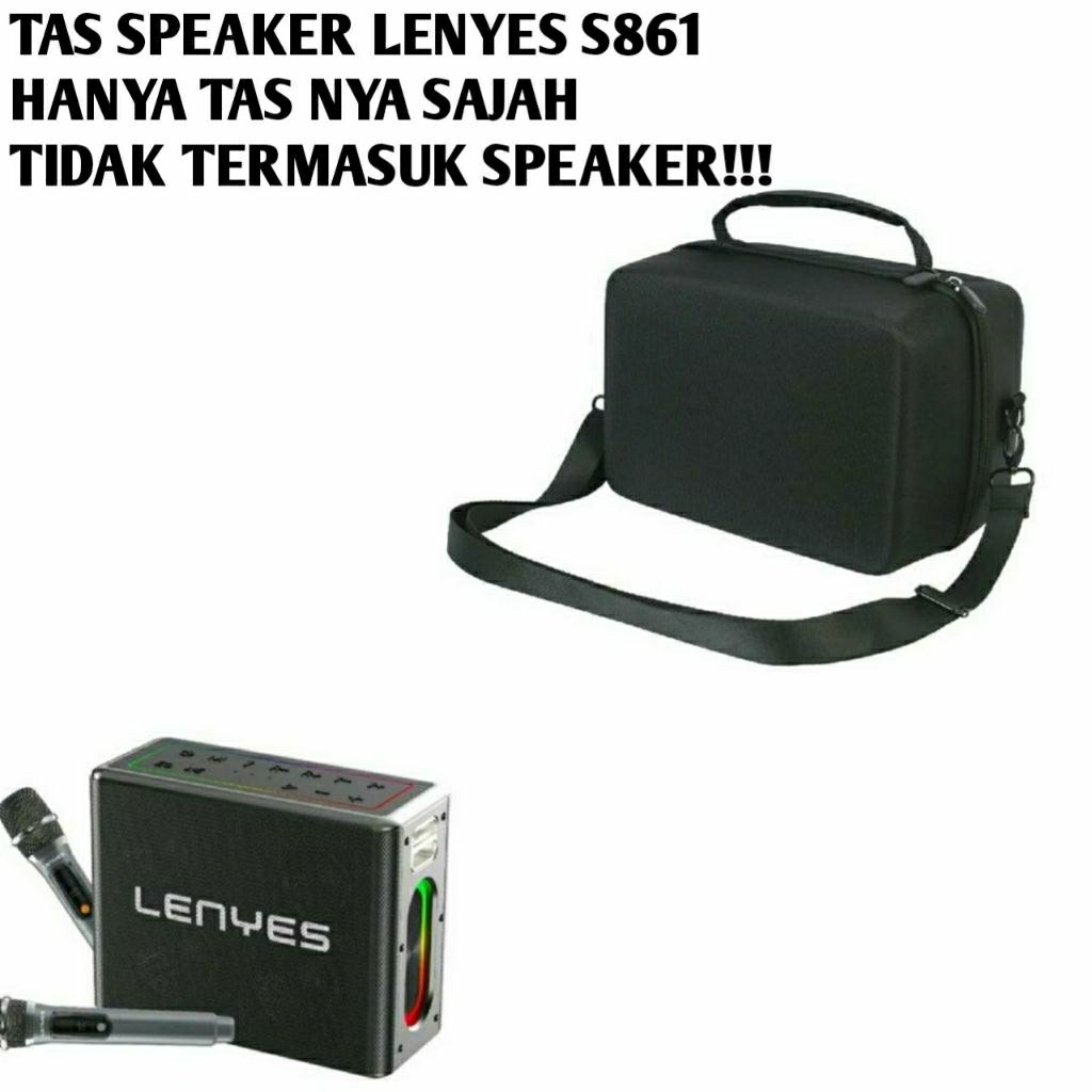 Tas speaker lenyes s 861 softcase speaker bag tas custom tem penyimpanan spiker organizer tas lenyes