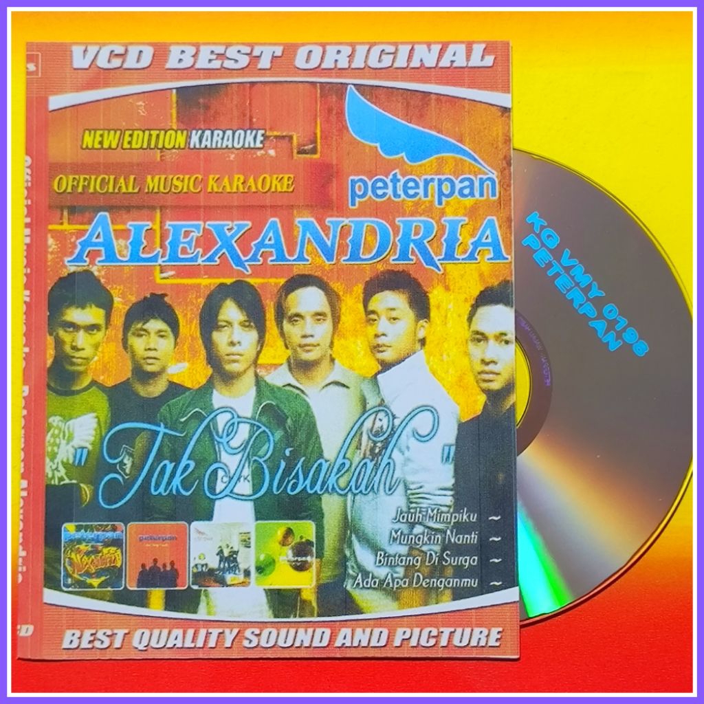 Kaset VCD Musik 17 Lagu Pop Peterpan Ost. Alexandria Pilihan Album Terviral