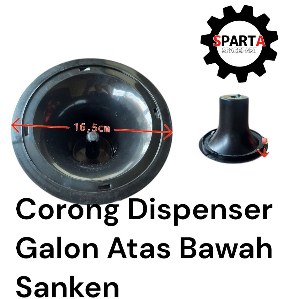 Corong Dispenser Galon Atas Bawah Sanken