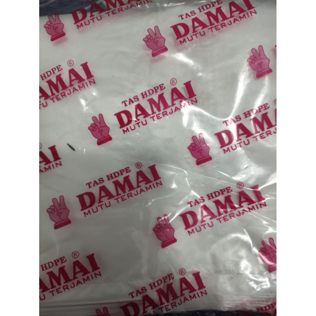 Kantong Plastik kecil  TAS HDPE Merek DAMAI (Mutu Terjamin)