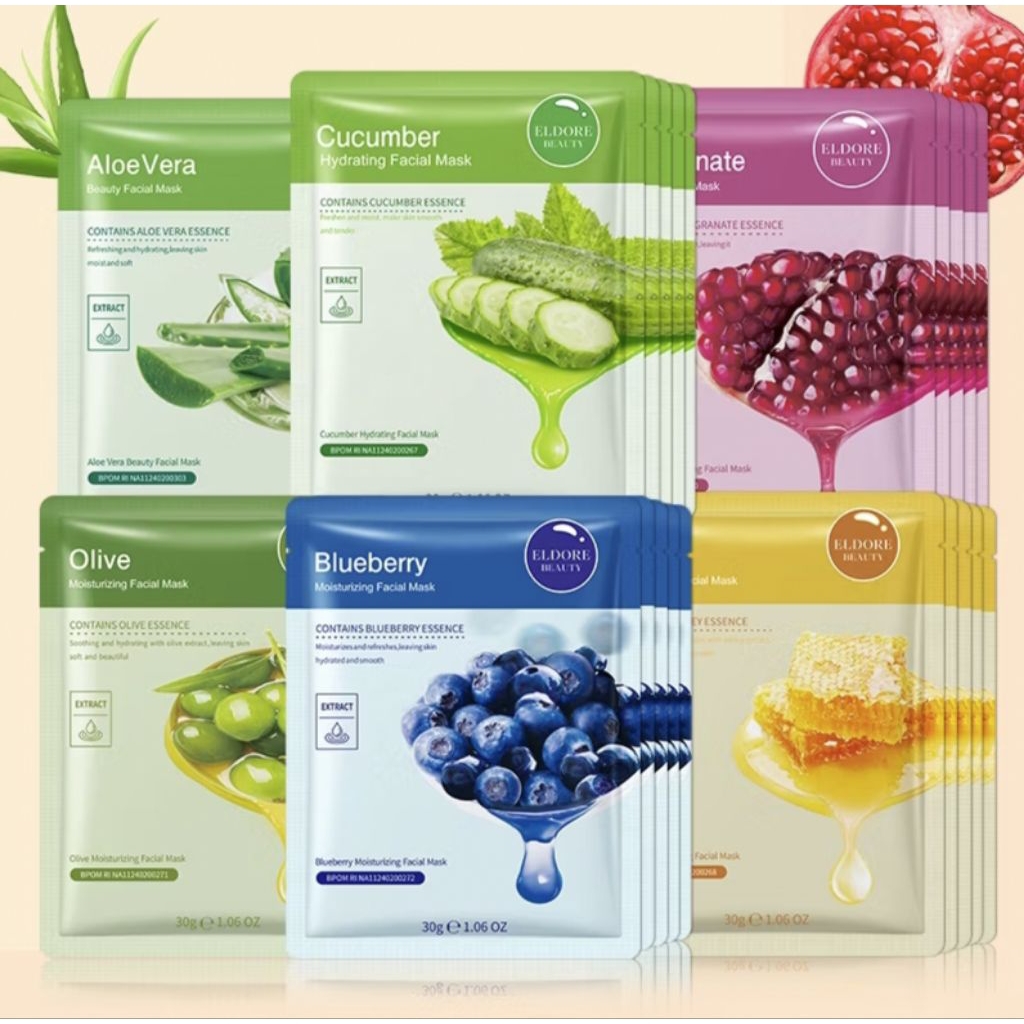 [BPOM] ELDORE Beauty Masker Facial Sheet Mask