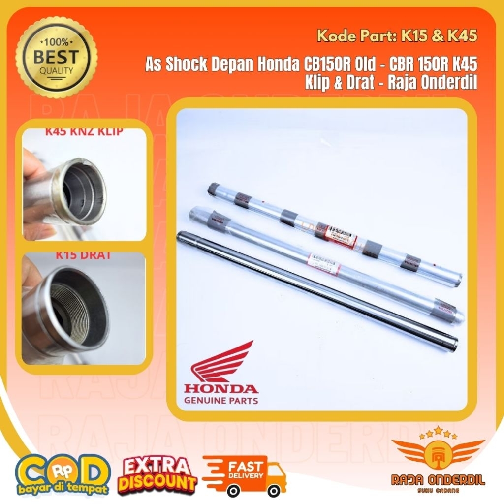 As Shock Depan Honda CB150R Old – CBR 150R K45 Klip & Drat - Raja Onderdil