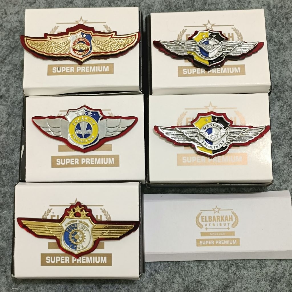 Atribut Wing Polri Penyidik Lalu Lintas, Dakgar Lalu Lintas, Pengawalan Lalu Lintas, Polantas Penguj