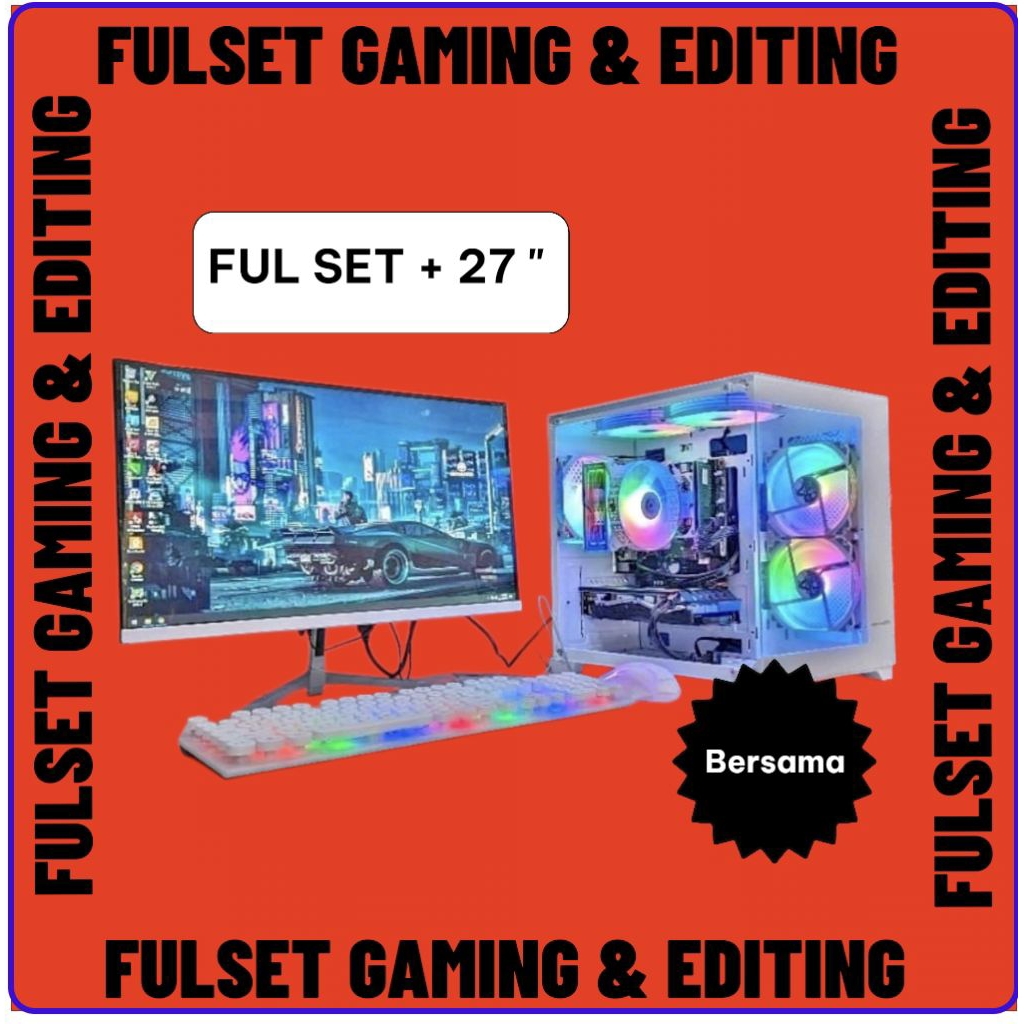 PC GAMING RAKITAN RYZEN 5 5600G FULLSET SIAP PAKAI