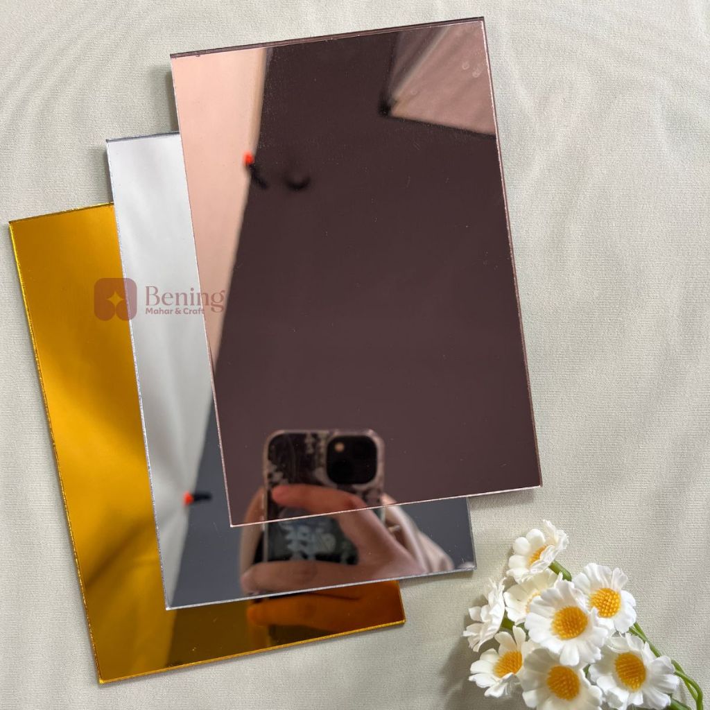 Akrilik Miror Gold Uk. 122x244 Akrilik lembaran 1.5mm 0.8mm Akrilik Termurah