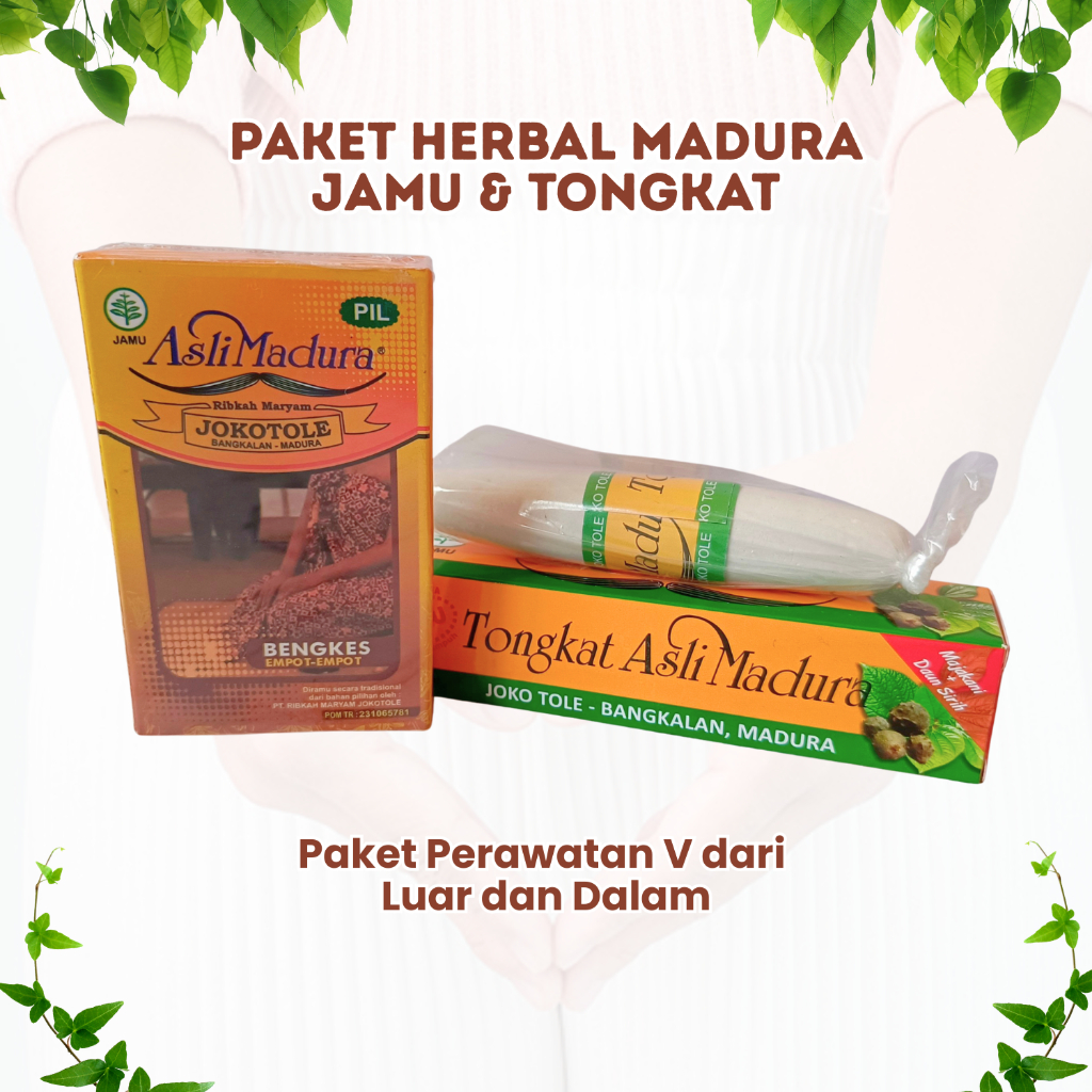Paket Jamu Empot BPOM Plus Tongkat Ajimat Jokotole Madura Perawatan Wanita Bodycare V