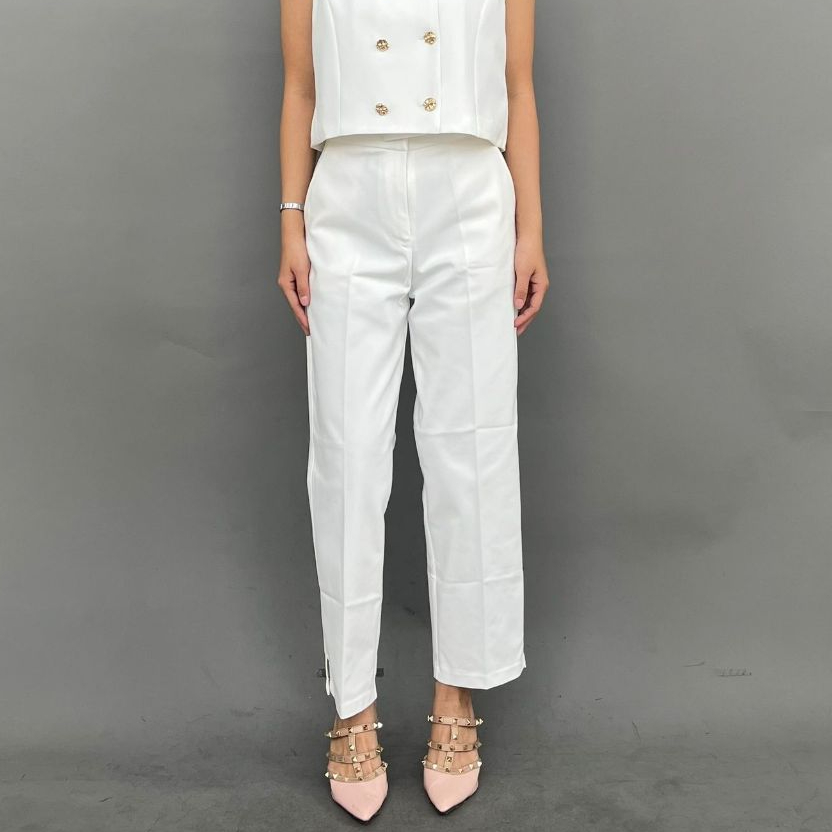 Magnolia Collection Celana Panjang Wanita Chinos Pants Putih