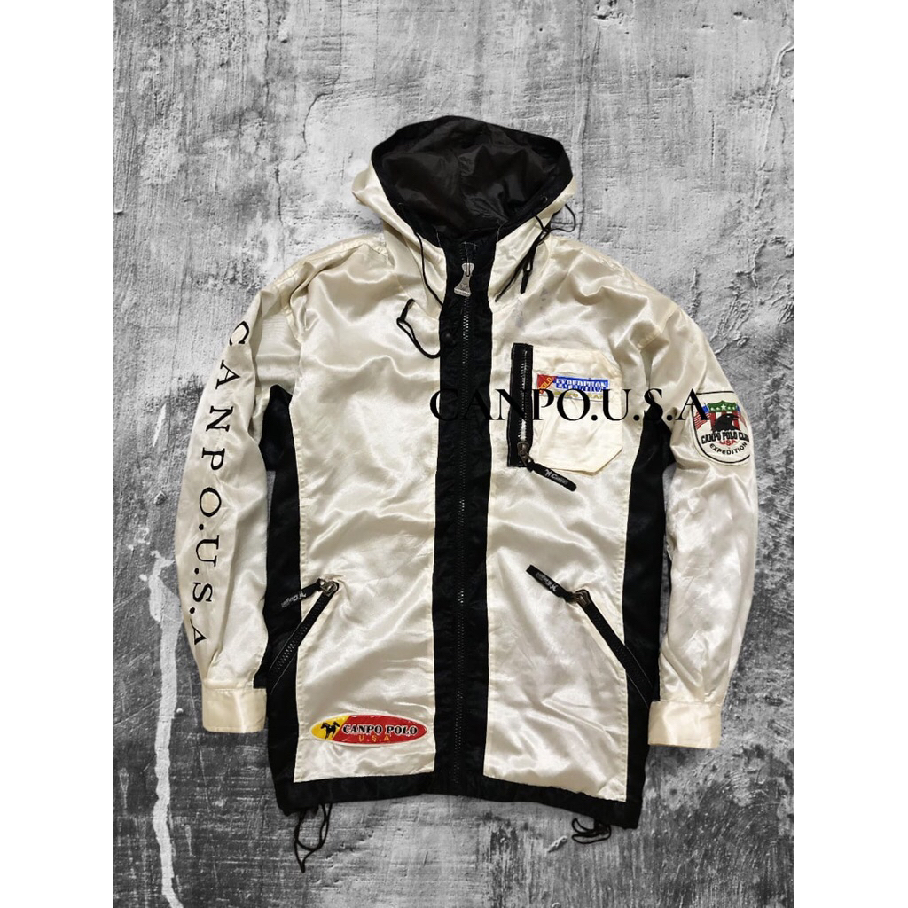 CANPO POLO CLUB jaket vintage keren bahan sateen recomend second preloved
