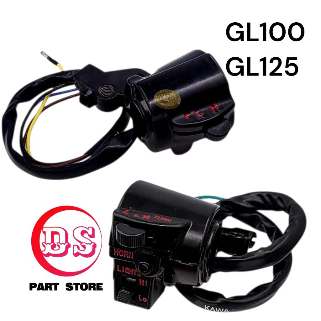 HOLDER SAKLAR LAMPU SET KANAN KIRI HONDA GL100 / GL125 / GLK / GL 100 / GL 125