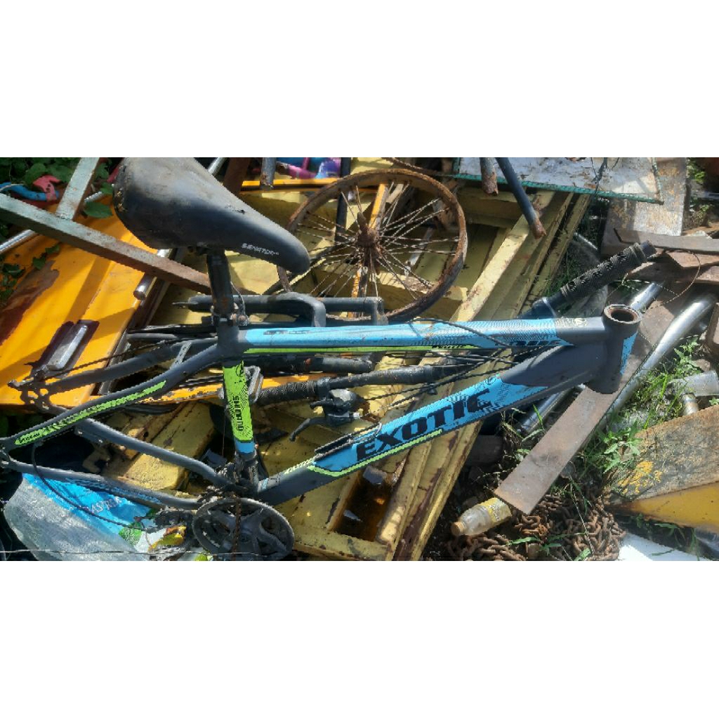 frame sepeda gunung MTB 26 inch EXOTIC ET 2635 new Stell 3x7 speed