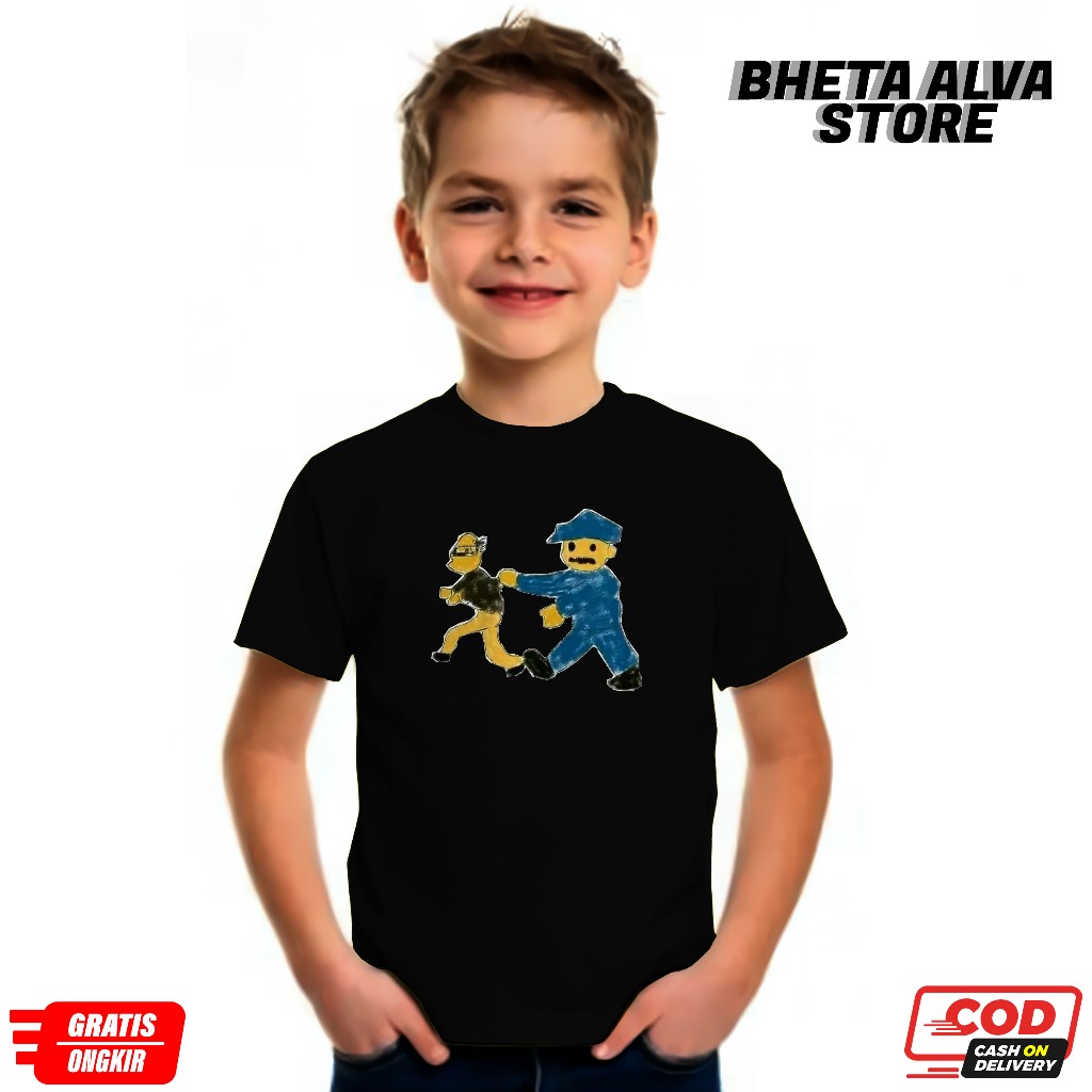 KAOS ANAK - JARJIT SI WARTAWAN KAOS UPIN IPIN TERBARU