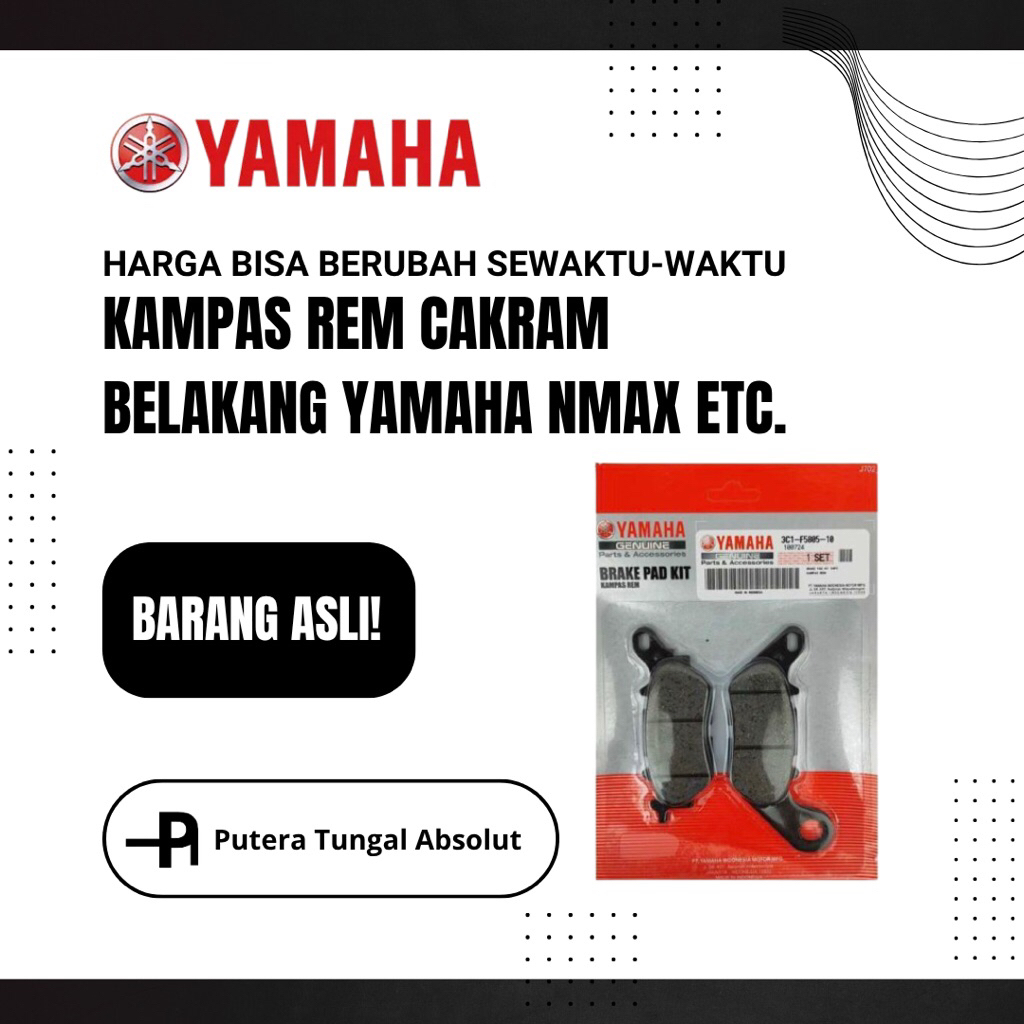 Kampas Rem Belakang Yamaha NMax etc. Original