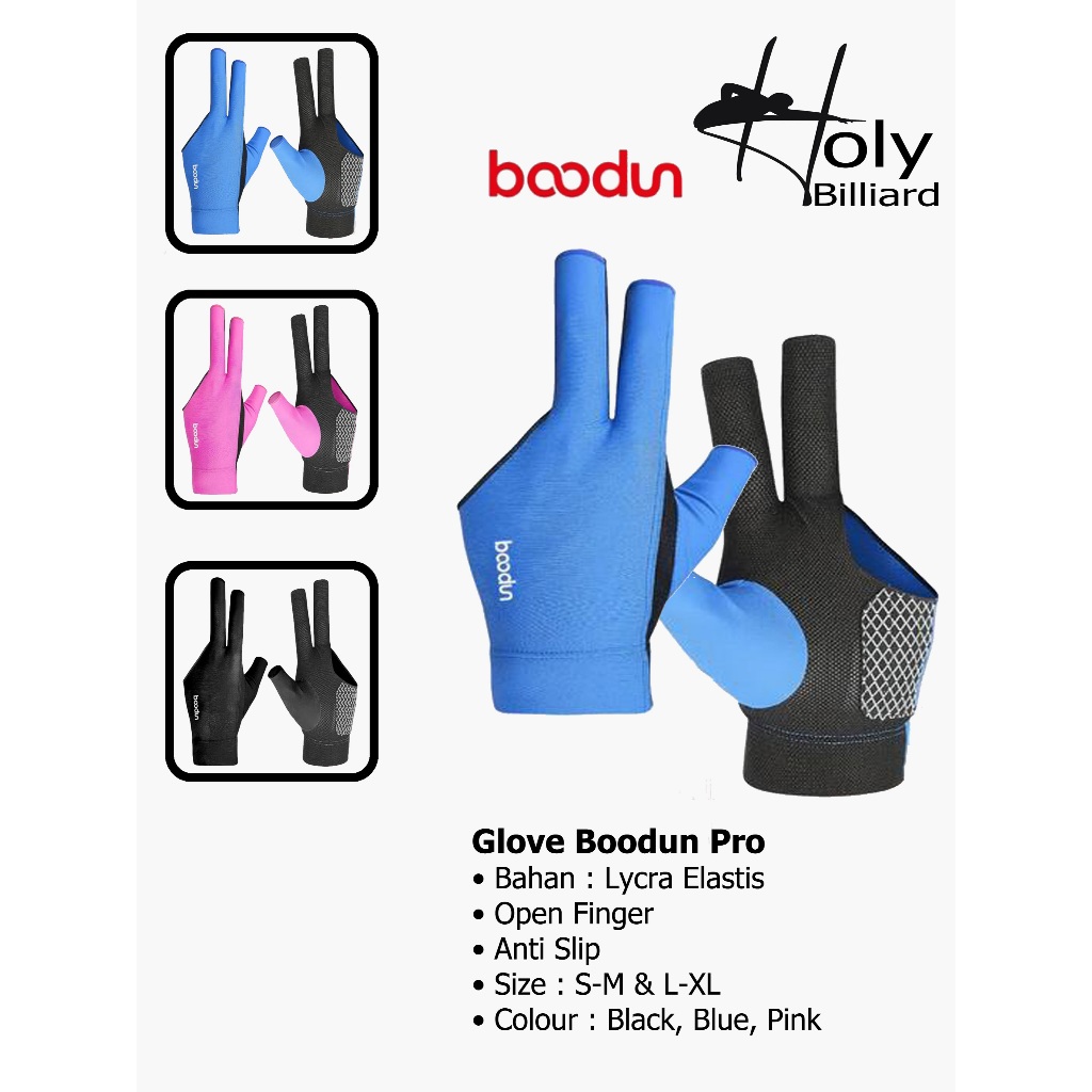 Sarung Tangan Billiard Boodun / Glove Boodun / Billiard Glove