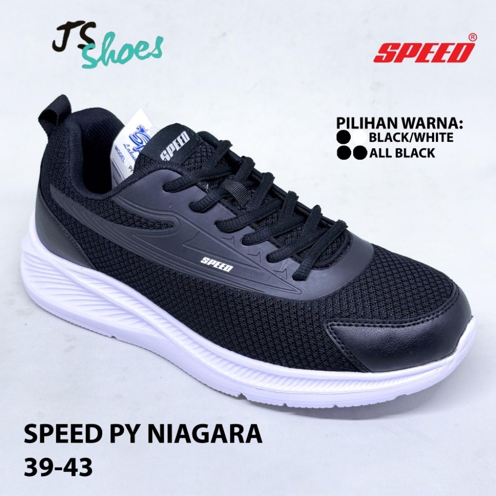 SPEED PY NIAGARA - SEPATU SNEAKERS SEPATU SEKOLAH TALI ANAK DEWASA MERK SPEED ORIGINAL