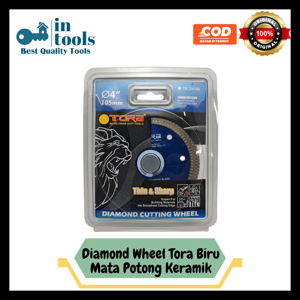 MATA PISAU POTONG gerinda Tora Turbo BIRU super tipis 1.2mm Granit-Marmer-Keramik