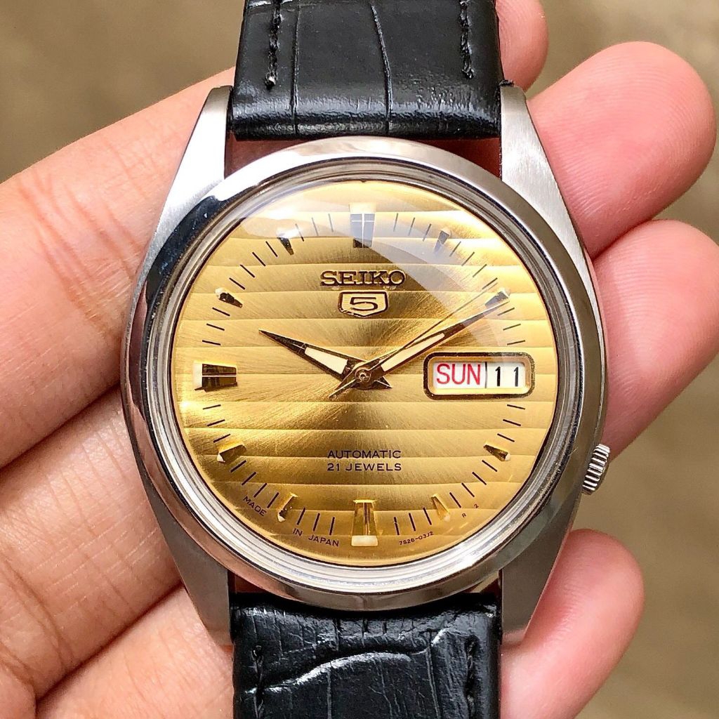 Seiko 5 Automatic 7S26-3040 Yellow Dial