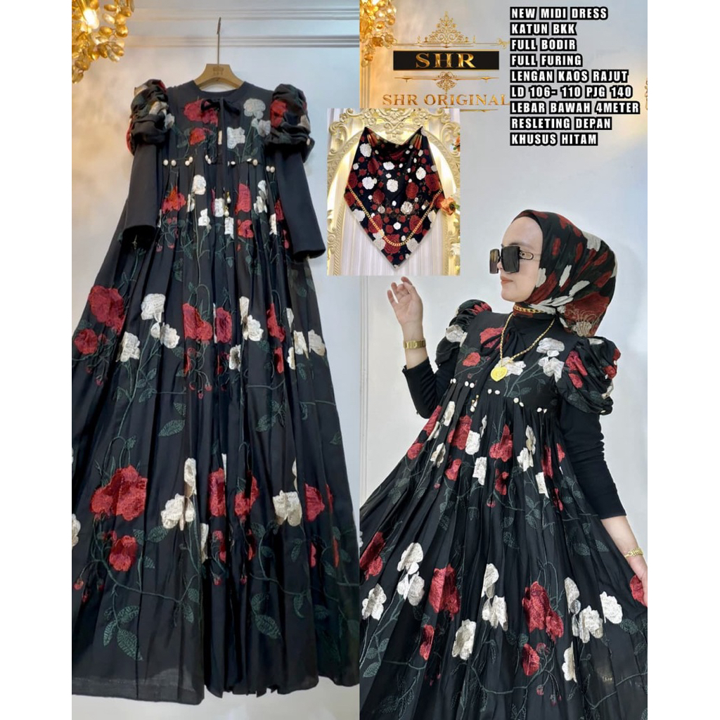 NEW MIDI DRESS CINDERELLA KATUN BY SHR - Nsfashion88