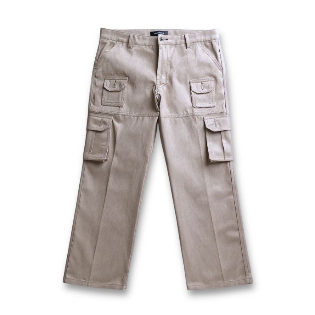 Long Cargo Pants WOODLAND krem