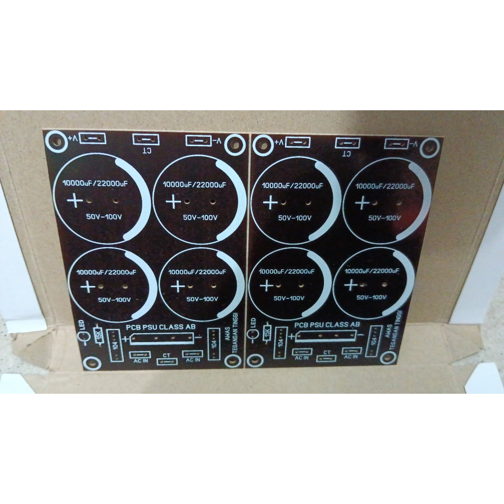 6202 pcb power supply suply psu 4elco 4 elco kapasitor besar class ab