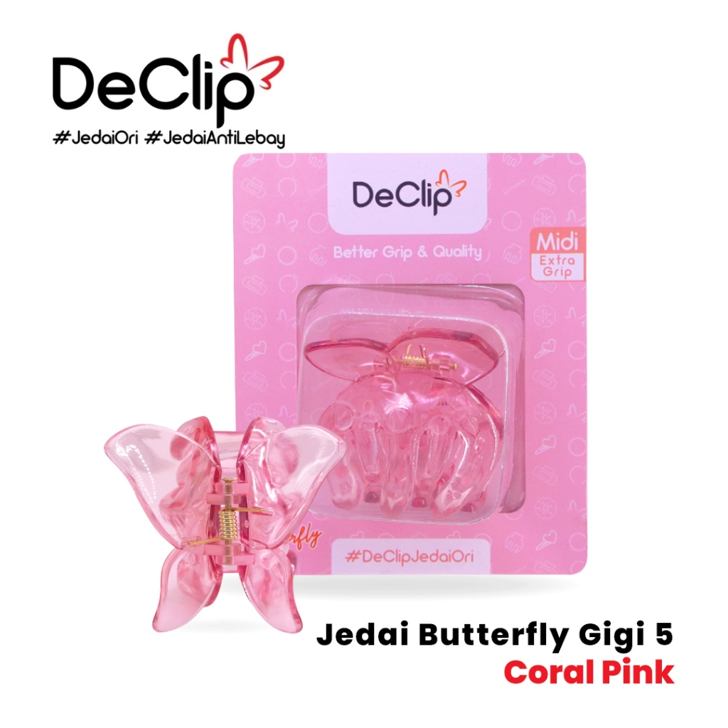 Jedai Butterfly Declip Original Gigi 5 ukuran 5cm