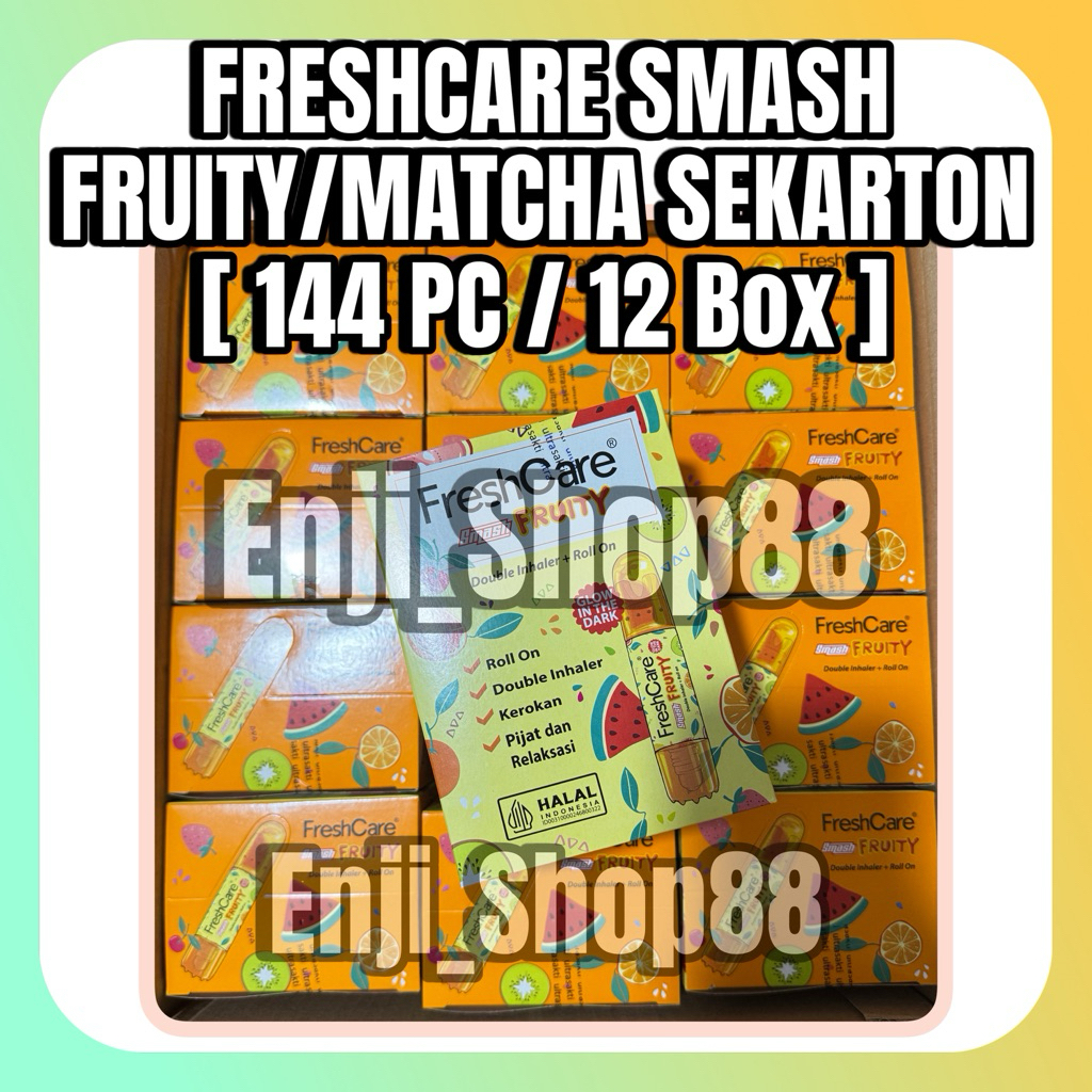 [ SATU KARTON HARGA GROSIR ] FRESHCARE SMASH INHALER FRUITY FRESHCARE SMASH MATCHA