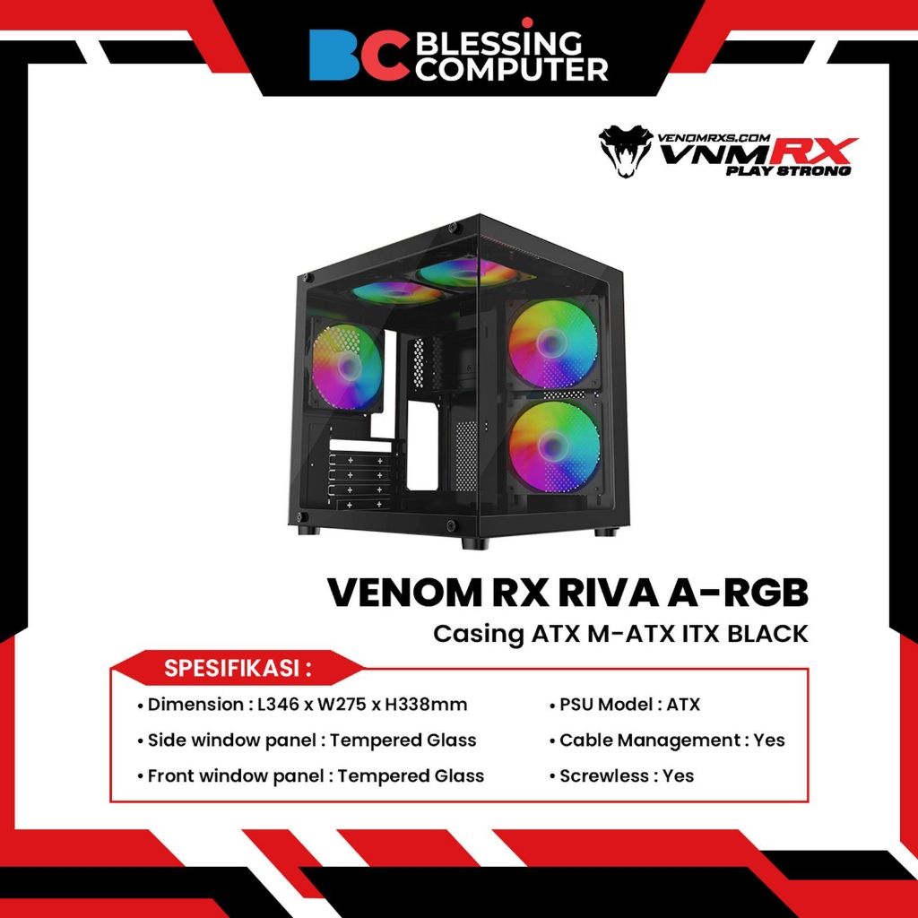 Casing VENOM RX RADAHN BLACK